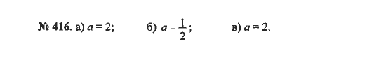 Ответ к задаче № 416 - С.М. Никольский, гдз по алгебре 8 класс
