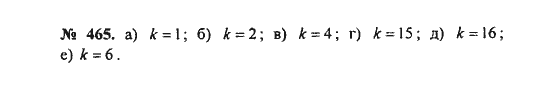 Ответ к задаче № 465 - С.М. Никольский, гдз по алгебре 8 класс