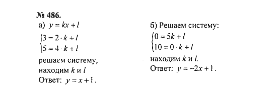 Ответ к задаче № 486 - С.М. Никольский, гдз по алгебре 8 класс