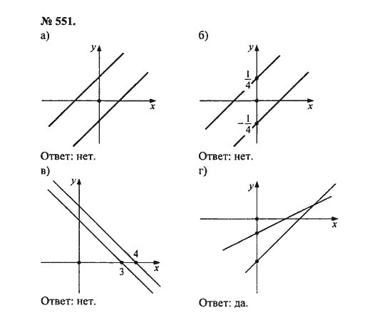 Ответ к задаче № 551 - С.М. Никольский, гдз по алгебре 8 класс