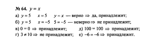 Ответ к задаче № 64 - С.М. Никольский, гдз по алгебре 8 класс