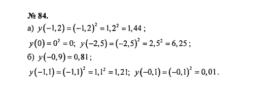 Ответ к задаче № 84 - С.М. Никольский, гдз по алгебре 8 класс