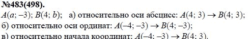 Ответ к задаче № 483(498) - Ю.Н. Макарычев, Н.Г. Миндюк, К.И. Нешков, С.Б. Суворова, гдз по алгебре 7 класс